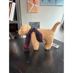 PINK- Victoria's Secret- Tan Dog with Scarf- Mini- Good Pre-owned condition